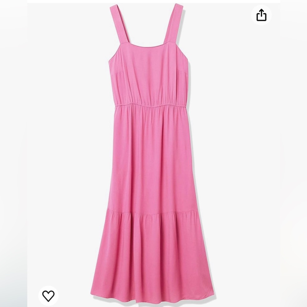 Amazon essential pink long summer dress